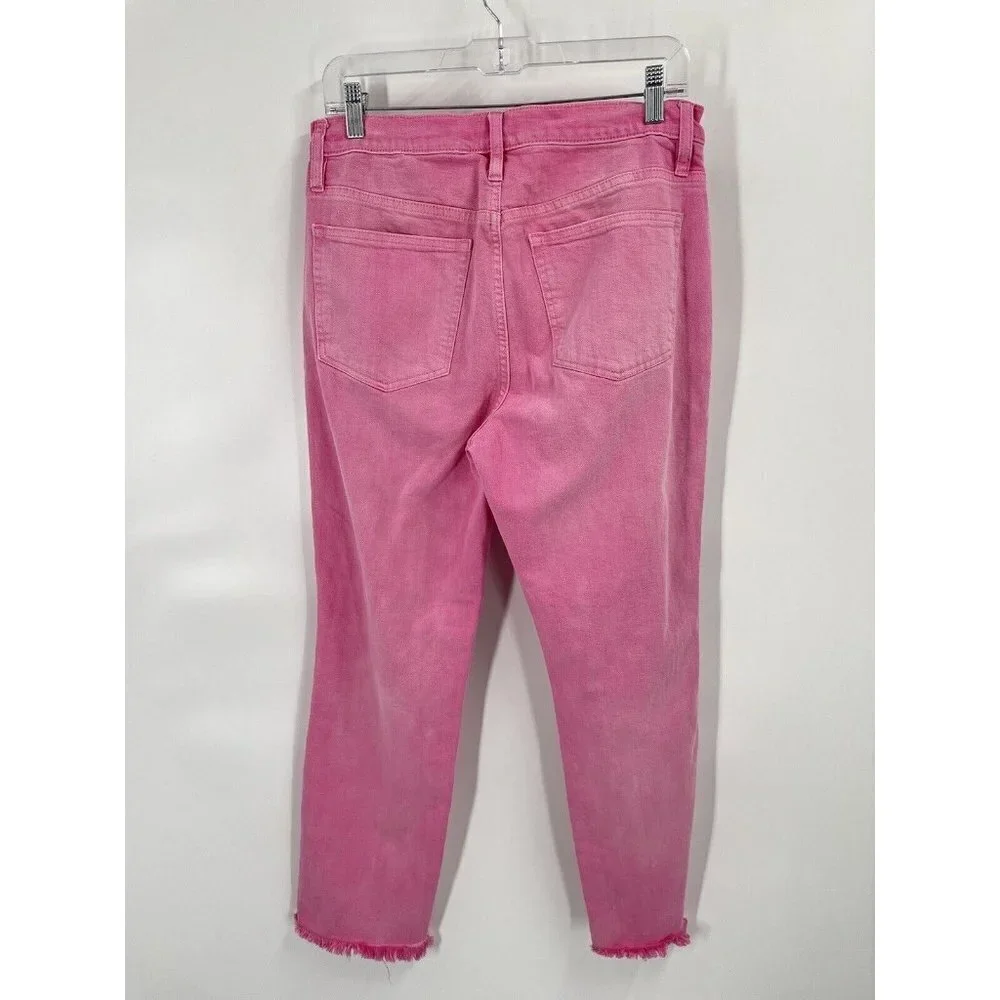VGUC J. Crew Pink Straight Leg Women's Jeans Sz 29